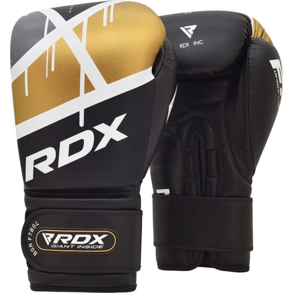 Boxerské rukavice RDX F7 Ego čierno - zlaté