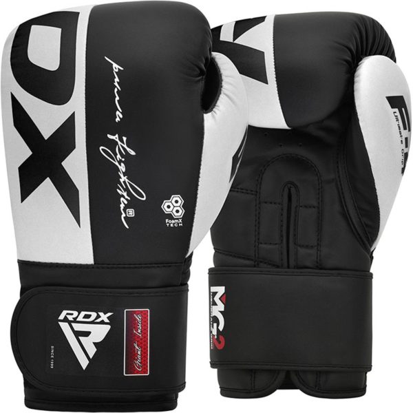 Boxerské rukavice RDX F4 čierno-biele