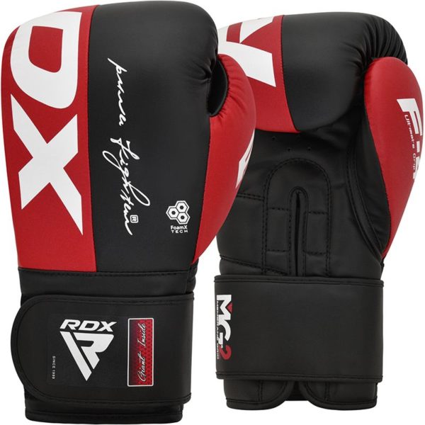 Boxerské rukavice RDX F4 čierno-červené
