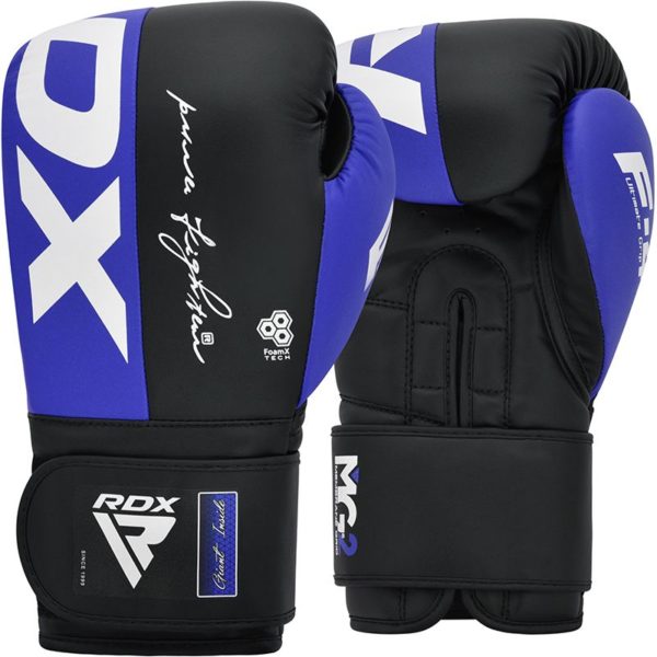 Boxerské rukavice RDX F4 čierno-modré