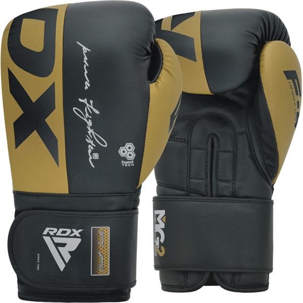 Boxerské rukavice RDX F4 čierno-zlaté